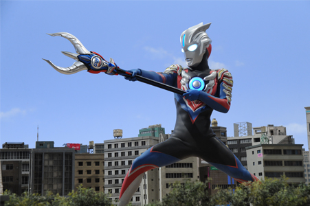 ウルトラマンオーブ　ハリケーンスラッシュ シーン写真