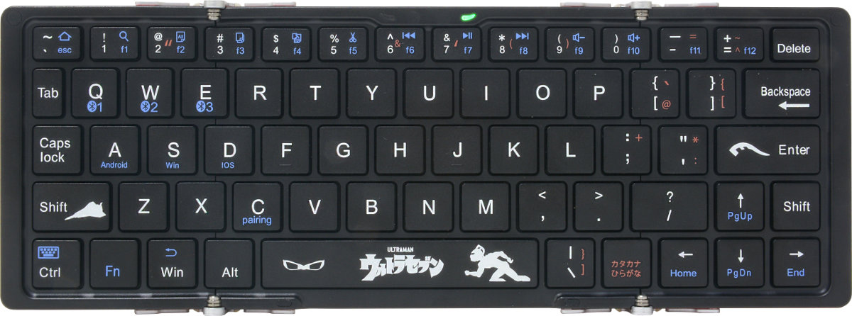 3E「ウルトラマン Bluetooth3つ折りキーボードシリーズ」(ウルトラセブン)