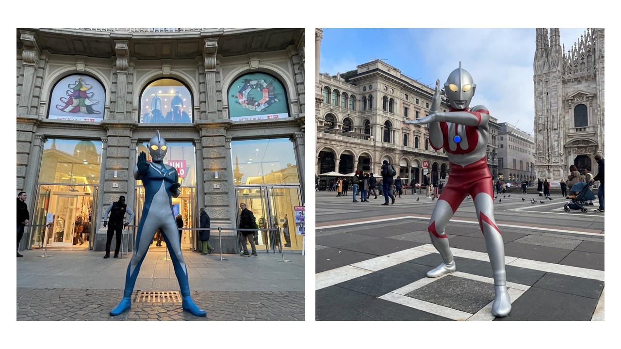 イタリア・ミラノにウルトラマンコスモス、ウルトラマンが登場！UNIQLOミラノ店 「PEACE FOR ALL」イベントレポート – 円谷ステーション  – ウルトラマン、円谷プロ公式サイト