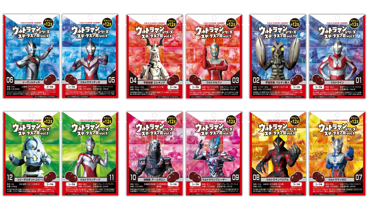ウルトラマンシリーズ ステータスグミ vol.1 – グッズ – ウルトラマン 