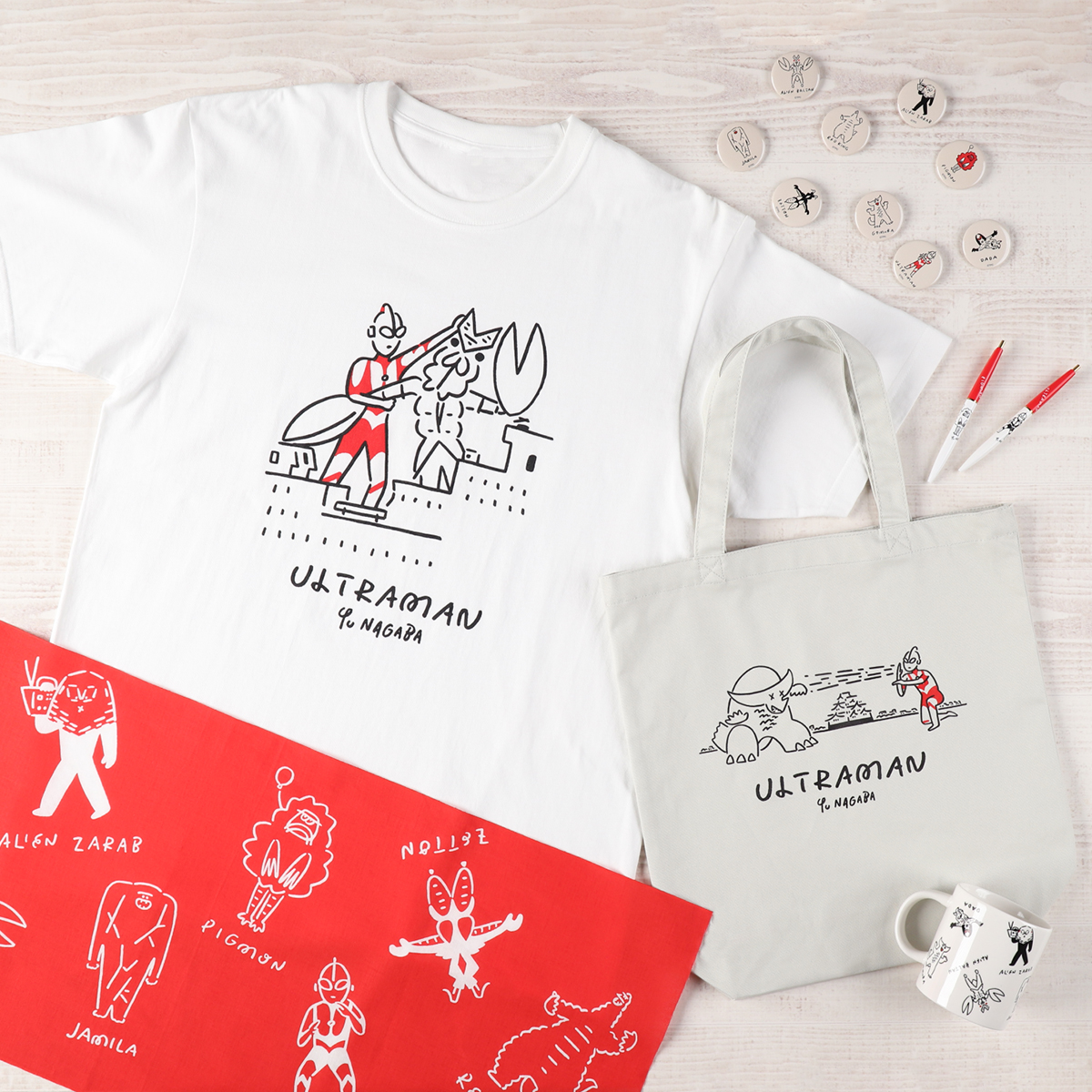 ULTRAMAN STORE」とアーティスト・長場 雄氏がコラボ！描き起こし