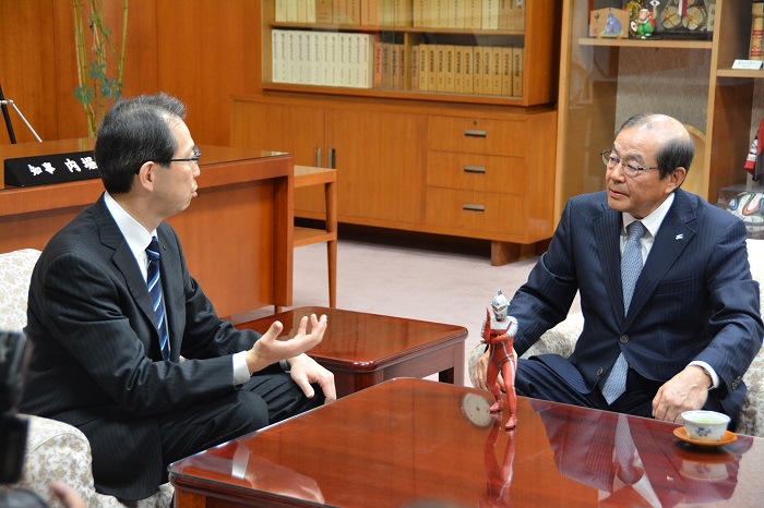 内堀雅雄福島県知事への表敬訪問